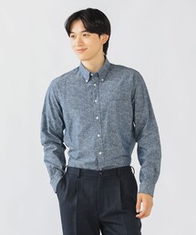 BEAMS HEART | ペイズリープリント シャンブレー ボタンダウン シャツ 25FW（S～XL）(シャツ/ブラウス)