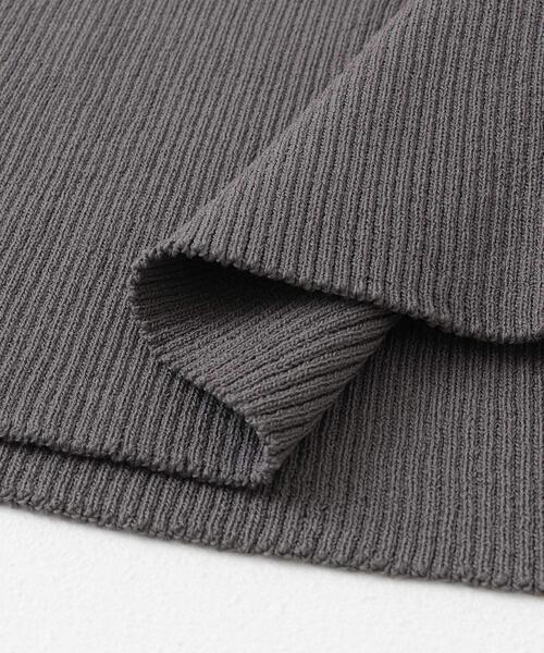 SENSE OF PLACE by URBAN RESEARCH(センスオブプレイスバイアーバンリサーチ)の「アシメネックセーター(半袖)(ニット/セーター・レディース・ブラック/オフホワイト/チャコールグレー/ベージュ・ONE)」の17枚目の写真
