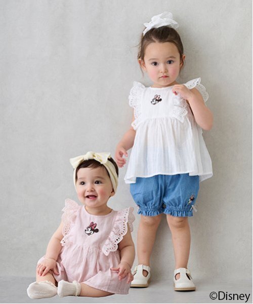 petit main（プティマイン）の「【Disney】ミニー/フリルチュニック（チュニック・キッズ・アイボリー/ラベンダー/ライトピンク・110cm/120cm/100cm/80ｃｍ/130cm/90cm）」の11枚目の写真