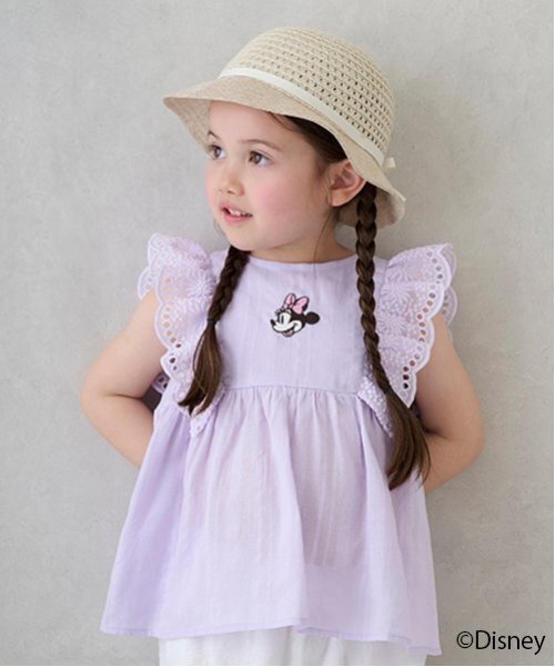 petit main（プティマイン）の「【Disney】ミニー/フリルチュニック（チュニック・キッズ・アイボリー/ラベンダー/ライトピンク・110cm/120cm/100cm/80ｃｍ/130cm/90cm）」の12枚目の写真