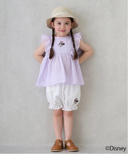 petit main（プティマイン）の「【Disney】ミニー/フリルチュニック（チュニック・キッズ・アイボリー/ラベンダー/ライトピンク・110cm/120cm/100cm/80ｃｍ/130cm/90cm）」の15枚目の写真