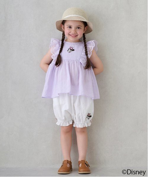 petit main（プティマイン）の「【Disney】ミニー/フリルチュニック（チュニック・キッズ・アイボリー/ラベンダー/ライトピンク・110cm/120cm/100cm/80ｃｍ/130cm/90cm）」の16枚目の写真