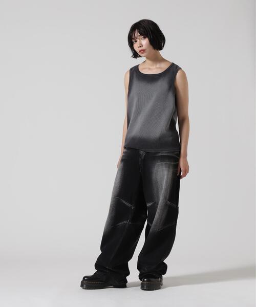 BLR BLUER(ビーエルアールブラー)の「BLR/ビーエルアール/HIGH-TENSION GRADATION WASHING SLEEVELESS(タンクトップ・レディース・ブラック・M)」の19枚目の写真