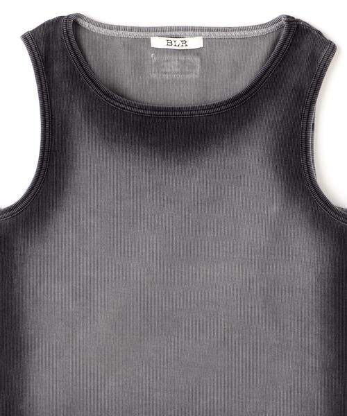 BLR BLUER(ビーエルアールブラー)の「BLR/ビーエルアール/HIGH-TENSION GRADATION WASHING SLEEVELESS(タンクトップ・レディース・ブラック・M)」の16枚目の写真