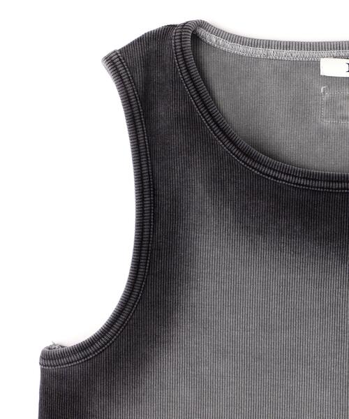 BLR BLUER(ビーエルアールブラー)の「BLR/ビーエルアール/HIGH-TENSION GRADATION WASHING SLEEVELESS(タンクトップ・レディース・ブラック・M)」の15枚目の写真