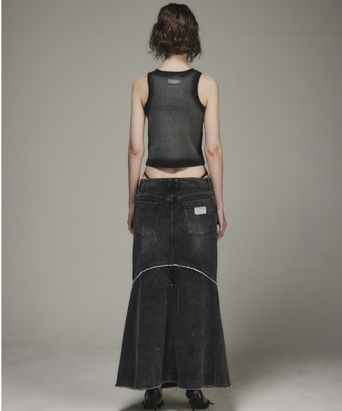 BLR BLUER(ビーエルアールブラー)の「BLR/ビーエルアール/HIGH-TENSION GRADATION WASHING SLEEVELESS(タンクトップ・レディース・ブラック・M)」の6枚目の写真