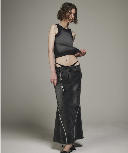 BLR BLUER(ビーエルアールブラー)の「BLR/ビーエルアール/HIGH-TENSION GRADATION WASHING SLEEVELESS(タンクトップ・レディース・ブラック・M)」の5枚目の写真