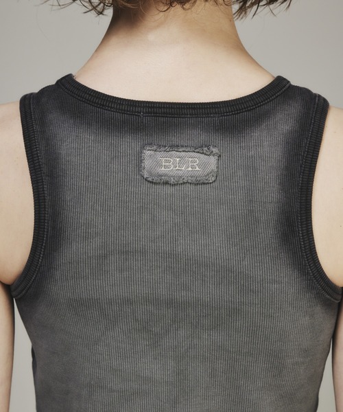 BLR BLUER(ビーエルアールブラー)の「BLR/ビーエルアール/HIGH-TENSION GRADATION WASHING SLEEVELESS(タンクトップ・レディース・ブラック・M)」の4枚目の写真