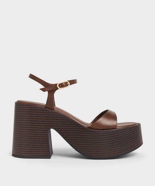 CHARLES & KEITH(チャールズ & キース)の「アンクルストラップ プラットフォームサンダル(サンダル・レディース・ホワイト/ブラック/ブラウン・23cm/22.5cm/25cm/24.5cm/23.5cm/26.5cm/25.5cm)」の18枚目の写真