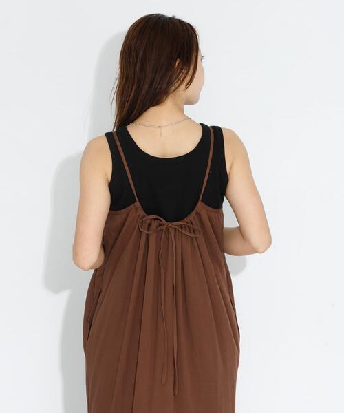 URBAN RESEARCH Sonny Label(アーバンリサーチサニーレーベル)の「シフリーコットンキャミワンピース(ワンピース・レディース・オフホワイト/ブラウン/ブラック・FREE)」の6枚目の写真