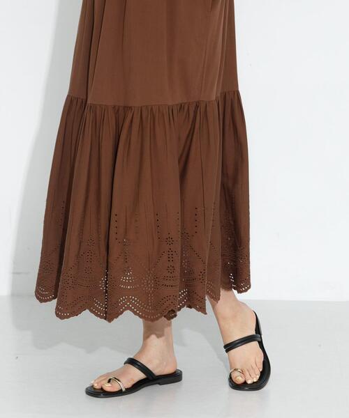 URBAN RESEARCH Sonny Label(アーバンリサーチサニーレーベル)の「シフリーコットンキャミワンピース(ワンピース・レディース・オフホワイト/ブラウン/ブラック・FREE)」の7枚目の写真