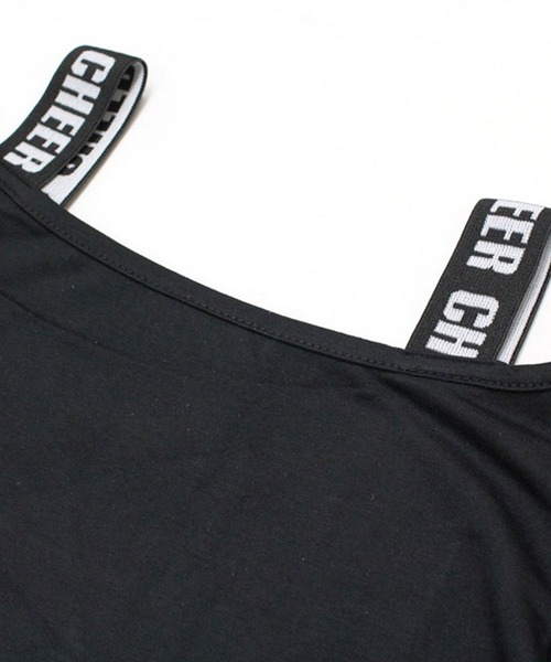 CHEER(チアー)の「フレアスリーブ長袖ショート丈トップス(Tシャツ/カットソー・レディース・ホワイト/ブラック・S/L/M)」の7枚目の写真