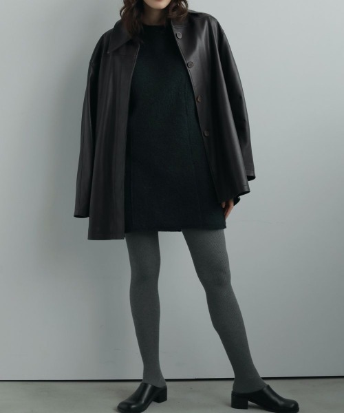 anuke Ecoleather Over Jacket エコレザーオーバージャケット