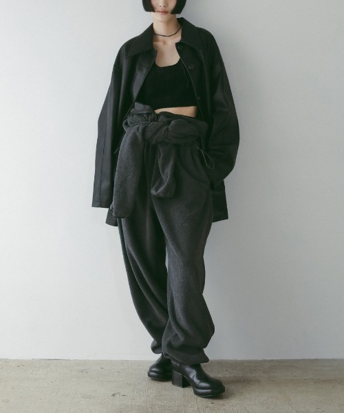 anuke Ecoleather Over Jacket エコレザーオーバージャケット