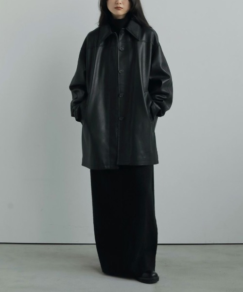 ジャケット・アウター Ecoleather Over Jacket ànuke online store（アンヌーク） / Ecoleather Over