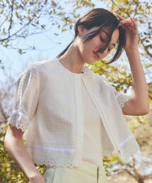 AMACA（アマカ）の「【Anniversary Piece】コットン幾何レースブルゾン（ブルゾン）」