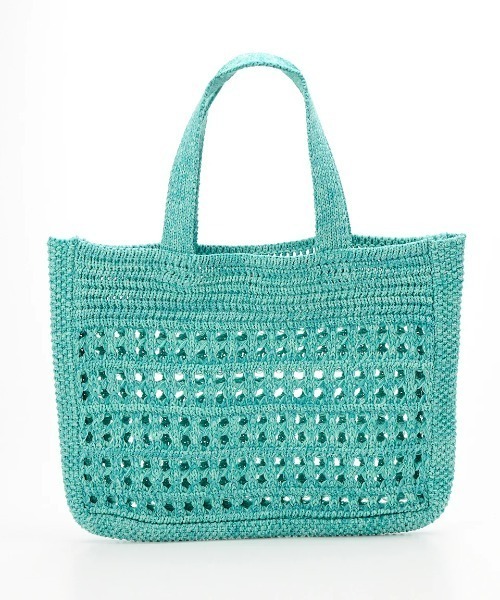 BILLABONG(ビラボン)の「BILLABONG レディース KNIT TOTE BAG トートバッグ 【2025年夏モデル】/ビラボンクロシェットトートバッグ(トートバッグ・レディース・ターコイズブルー/ピンク系その他/ナチュラル・FREE)」の10枚目の写真