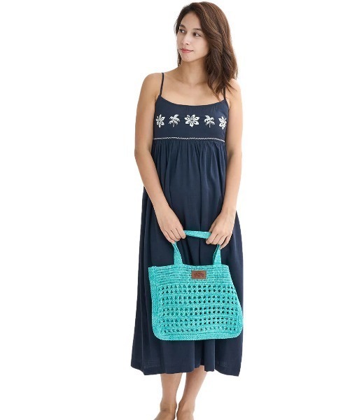 BILLABONG(ビラボン)の「BILLABONG レディース KNIT TOTE BAG トートバッグ 【2025年夏モデル】/ビラボンクロシェットトートバッグ(トートバッグ・レディース・ターコイズブルー/ピンク系その他/ナチュラル・FREE)」の14枚目の写真