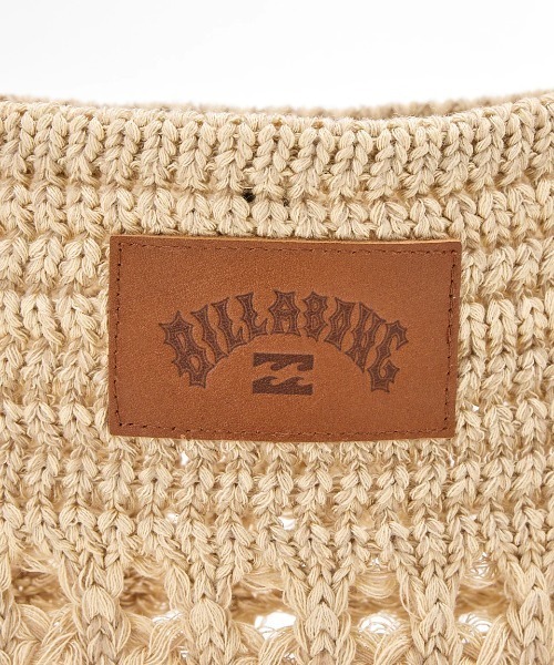 BILLABONG(ビラボン)の「BILLABONG レディース KNIT TOTE BAG トートバッグ 【2025年夏モデル】/ビラボンクロシェットトートバッグ(トートバッグ・レディース・ターコイズブルー/ピンク系その他/ナチュラル・FREE)」の4枚目の写真
