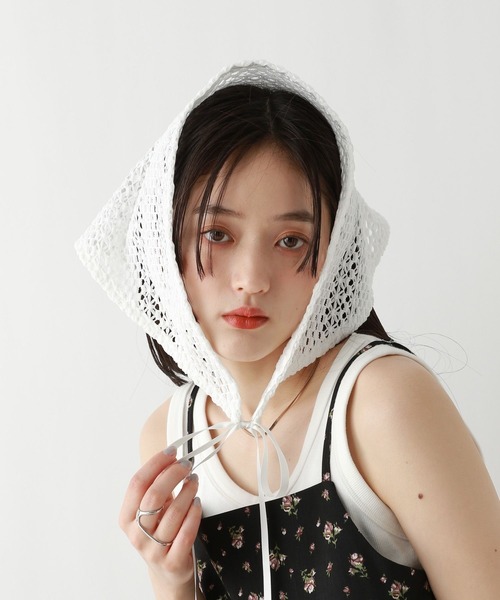 RAGEBLUE（レイジブルー）の「マルチアソートバブーシュカ（ストール/ショール・レディース・ブラック系/ネイビー系/ホワイト系・FREE）」の6枚目の写真