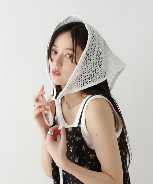 RAGEBLUE（レイジブルー）の「マルチアソートバブーシュカ（ストール/ショール・レディース・ブラック系/ネイビー系/ホワイト系・FREE）」の8枚目の写真