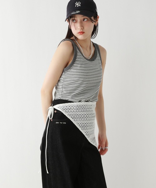 RAGEBLUE（レイジブルー）の「マルチアソートバブーシュカ（ストール/ショール・レディース・ブラック系/ネイビー系/ホワイト系・FREE）」の12枚目の写真