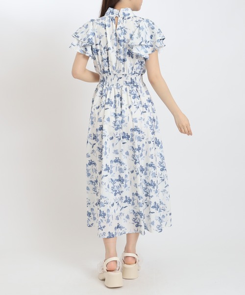 ASTORIA ODIER(アストリアオディール)の「リボンタイ花柄ワンピース(ワンピース・レディース・ブルー/ライトグレー・SMALL/MEDIUM)」の19枚目の写真