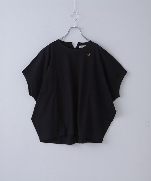 ジュマさん セール】21/-シルケット風天竺接触冷感切替ドルマンTシャツ（T