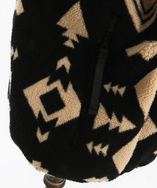 felkod(フィルコッド)の「mj10793- Ortega Pattern Fleece Blouson フリースブルゾン(ブルゾン・メンズ・ブラック/ベージュ・S/M/L)」の18枚目の写真