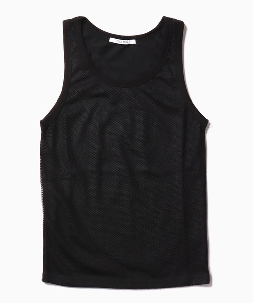 FREE MAX(フリーマックス)の「FREE MAX×Hyoma Mesh Tank Top / メッシュタンクトップ メンズ 秋物 秋服 2026年秋冬(タンクトップ・メンズ・ブラック/ホワイト・M/S)」の13枚目の写真