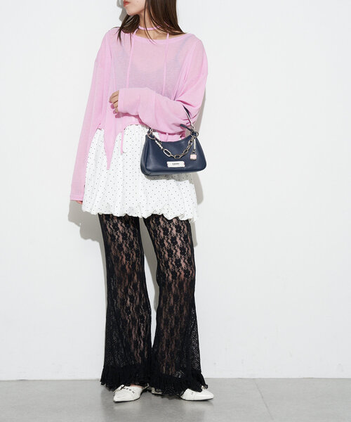 GRAIN（グレイン）の「【GRAIN/グレイン】チャーム付きバイカラーハンドバッグ（トートバッグ・レディース・イエロー/ネイビー/レッド・FREE）」の21枚目の写真