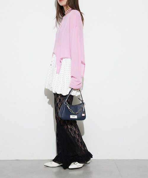 GRAIN（グレイン）の「【GRAIN/グレイン】チャーム付きバイカラーハンドバッグ（トートバッグ・レディース・イエロー/ネイビー/レッド・FREE）」の22枚目の写真