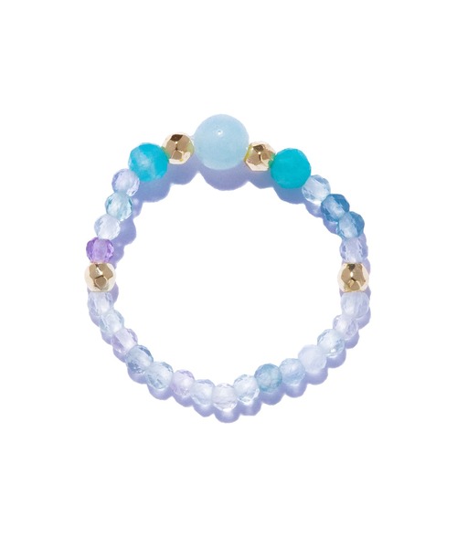 les bonbon(ルボンボン)の「【les bon bon】mellow ring BL/メロウ リング BOB694 ※(リング・レディース・ブルー・S/M)」の2枚目の写真