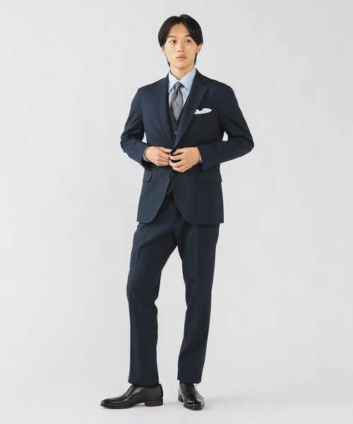 BEAMS HEART(ビームスハート)の「ピンヘッド トラベル 2ボタン ジャケット 25AW【ウォッシャブル・防シワ・セットアップ対応】(テーラードジャケット・メンズ・ネイビー/ブルー・SMALL/MEDIUM/LARGE/X-LARGE)」の7枚目の写真