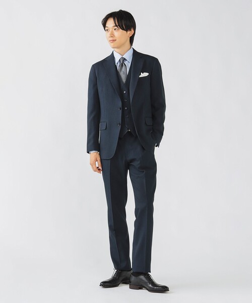 BEAMS HEART(ビームスハート)の「ピンヘッド トラベル 2ボタン ジャケット 25AW【ウォッシャブル・防シワ・セットアップ対応】(テーラードジャケット・メンズ・ネイビー/ブルー・SMALL/MEDIUM/LARGE/X-LARGE)」の8枚目の写真