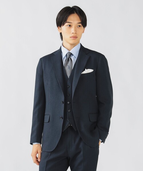 BEAMS HEART(ビームスハート)の「ピンヘッド トラベル 2ボタン ジャケット 25AW【ウォッシャブル・防シワ・セットアップ対応】(テーラードジャケット・メンズ・ネイビー/ブルー・SMALL/MEDIUM/LARGE/X-LARGE)」の10枚目の写真