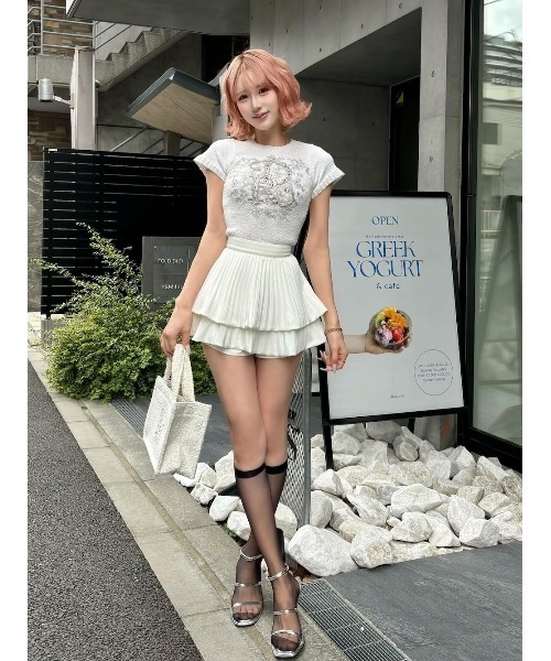 限定予約受付中】DRビジューフラワーニットトップス（ニット
