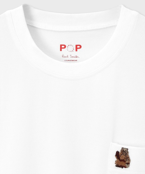 Paul Smith(ポールスミス)の「【ラウンジウェア】“Mountain Bear” 半袖Tシャツ【853253 P7340S】(Tシャツ/カットソー・メンズ・ブルー/ブラック/ホワイト・MEDIUM/LARGE)」の4枚目の写真