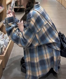 CELENA BEATS（セレナビーツ）の「チェックフランネルオーバーシャツ（シャツ/ブラウス）」