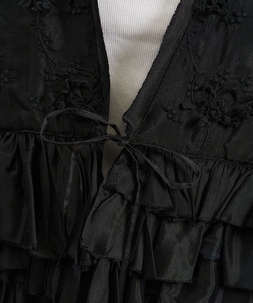 crinkle crinkle crinkle フリルベスト crinkle crinkle crinkle | レーヨン フリルベスト WOMEN
