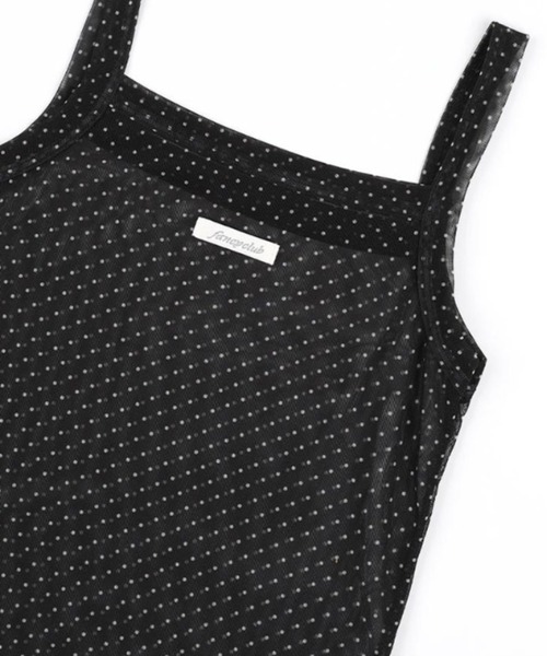 タンクトップ ノースリーブ A'GEM/9 × .kom 「FANCY CLUB/ファンシークラブ」 3-Way Dot Mesh Layered S A'GEM/9 × .kom 『FANCY CLUB/ファンシークラブ』 3-Way Dot