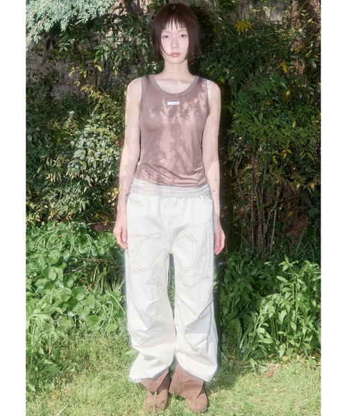 FANCY CLUB(ファンシークラブ)の「A'GEM/9 × .kom 『FANCY CLUB/ファンシークラブ』 3-Way Dot Mesh Layered Sleeveless/3WAY ドットメッシュレイヤード スリーブレス(タンクトップ・レディース・イエロー/ブラック・FREE)」の13枚目の写真