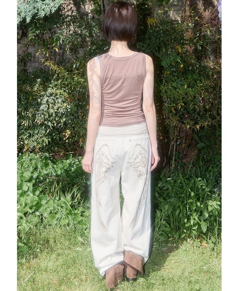 FANCY CLUB(ファンシークラブ)の「A'GEM/9 × .kom 『FANCY CLUB/ファンシークラブ』 3-Way Dot Mesh Layered Sleeveless/3WAY ドットメッシュレイヤード スリーブレス(タンクトップ・レディース・イエロー/ブラック・FREE)」の15枚目の写真