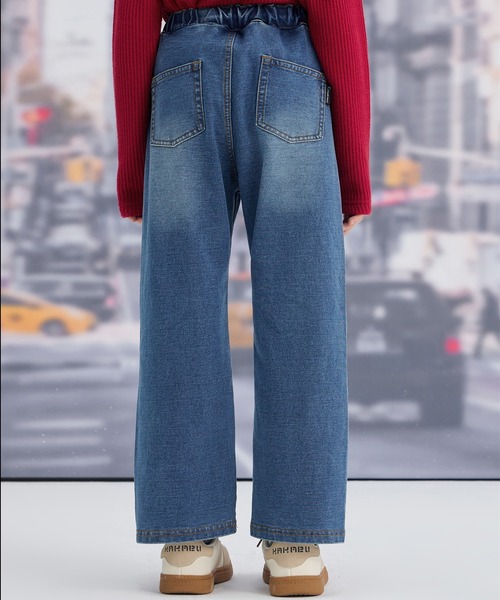 combimini(コンビミニ)の「デニムニットリボンパンツ(デニムパンツ・キッズ・ブルー・140/130/120/110)」の6枚目の写真