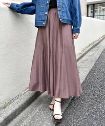 le.coeur blanc | 《手洗い可能》シルキーローンギャザースカート(スカート)