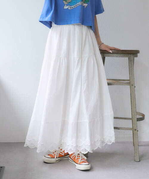 w closet（ダブルクローゼット）の「ヴィンテージレーススカート