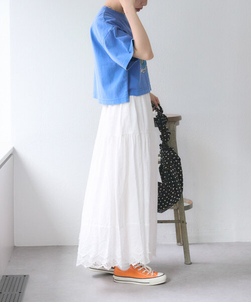 信義です。ウーピークローゼットスカート 2点 w closet（ダブルクローゼット）の「ヴィンテージレーススカート