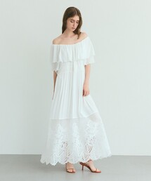 GRACE CLASS | ラッフルレース切替マキシ(ワンピース)