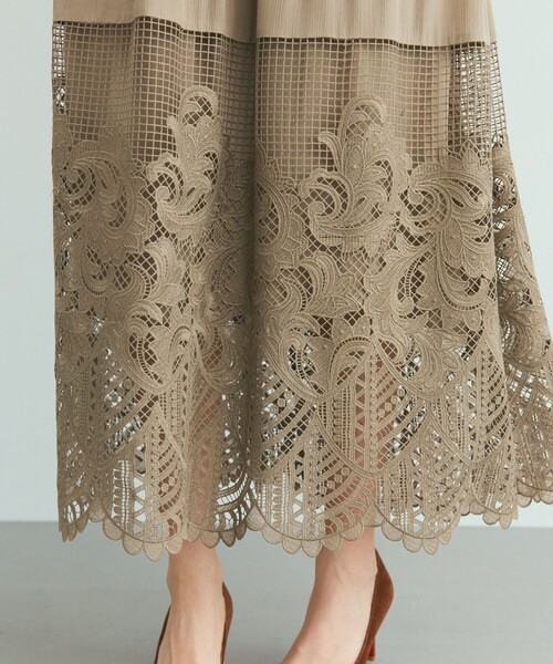 2023SS♡グレースコンチネンタル レース 切り替え マキシ丈 ワンピース レース切替マキシワンピース / GRACE CONTINENTAL | GRACE