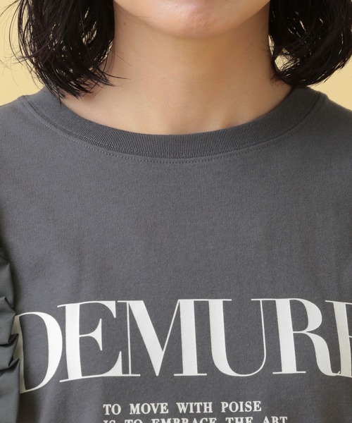 LEPSIM（レプシィム）の「【産前・産後対応】マタニティ／リメイクフリルチュニックワンピース　497058（マタニティウェア/グッズ・レディース・チャコールグレー/オフホワイト/ブルー・FREE）」の12枚目の写真